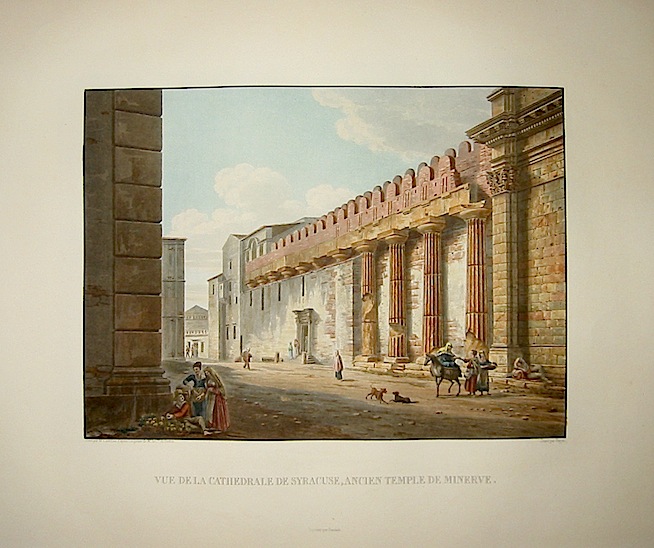  Vue de la Cathedrale de Syracuse, ancien Temple de Minerve 1822-1826 Parigi 
